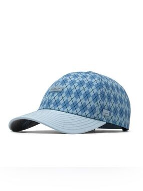 Melin The Legend HYDRO Links Hat Cap Strap Back Mens OS Blue Argyle Golf